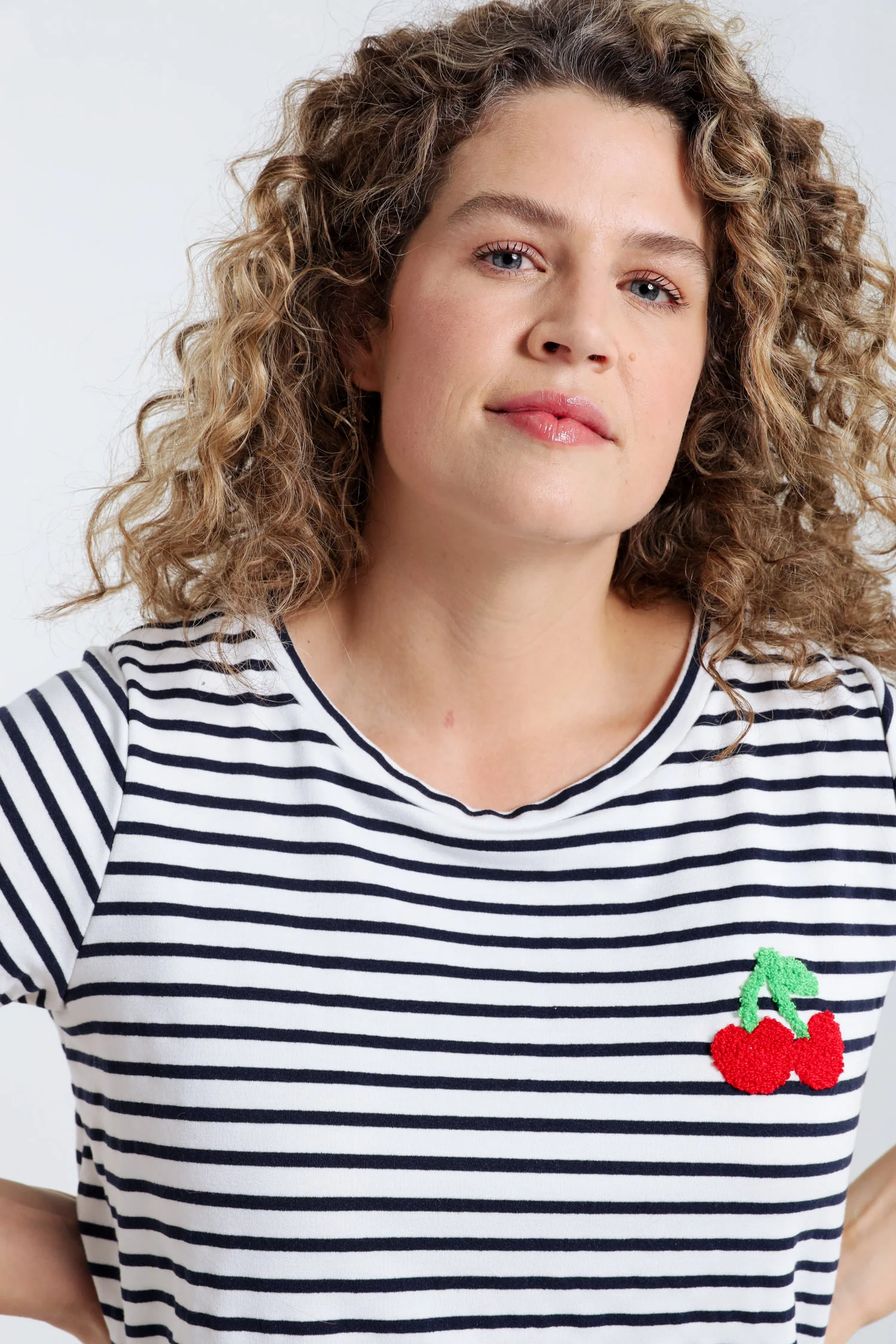 Matrozen-T-shirt met kersdetail - Image 6