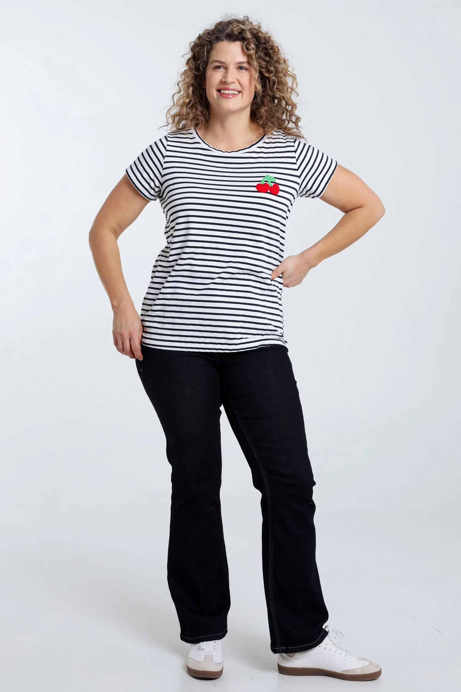 Matrozen-T-shirt met kersdetail - Image 8