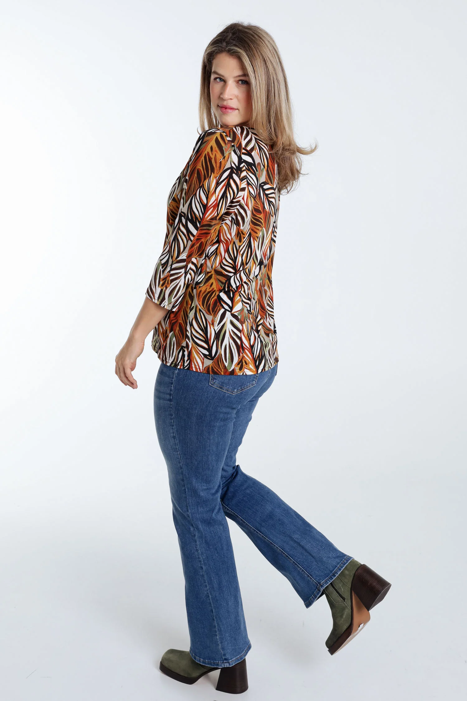 T-shirt met verenmotief - Image 12