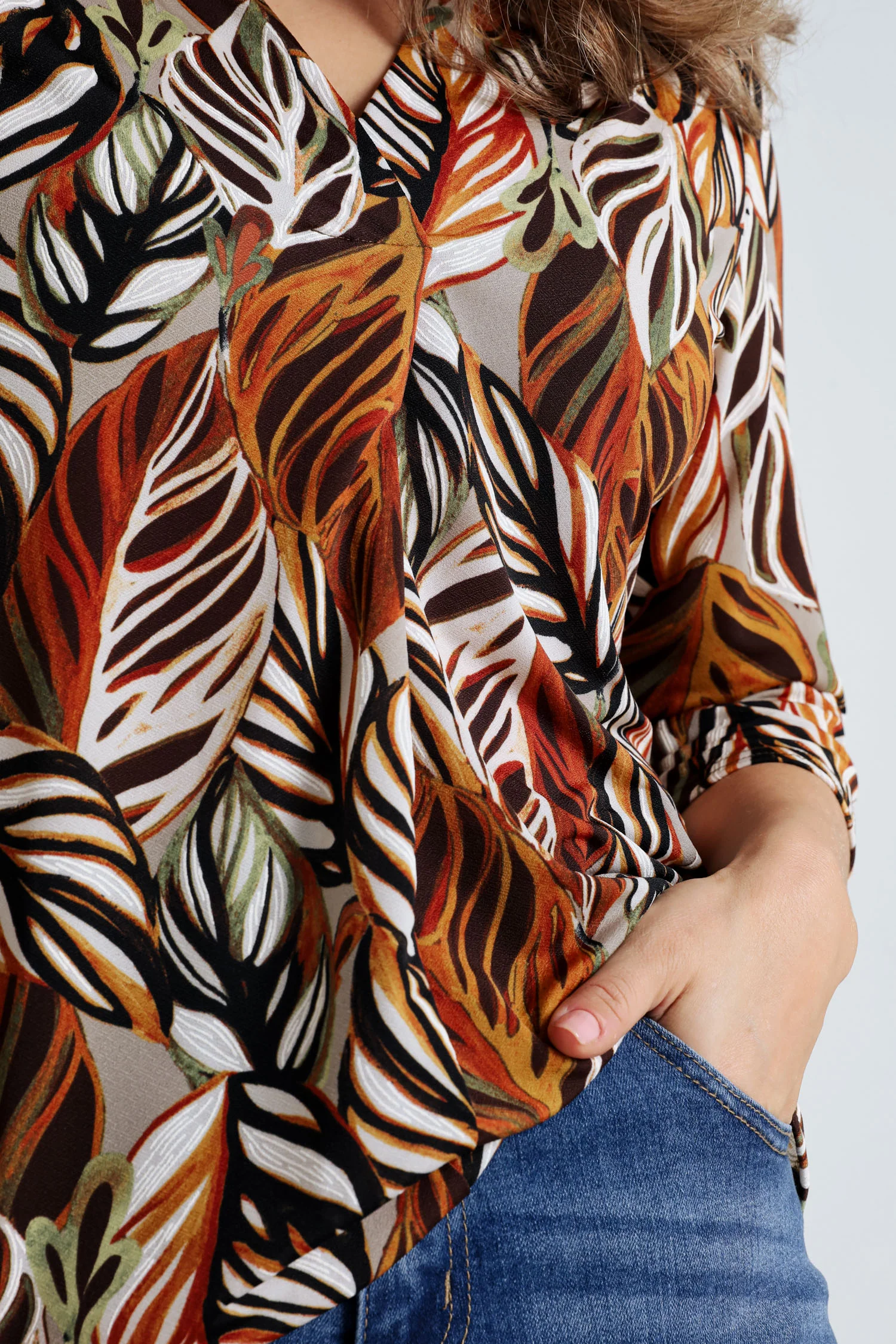 T-shirt met verenmotief - Image 15