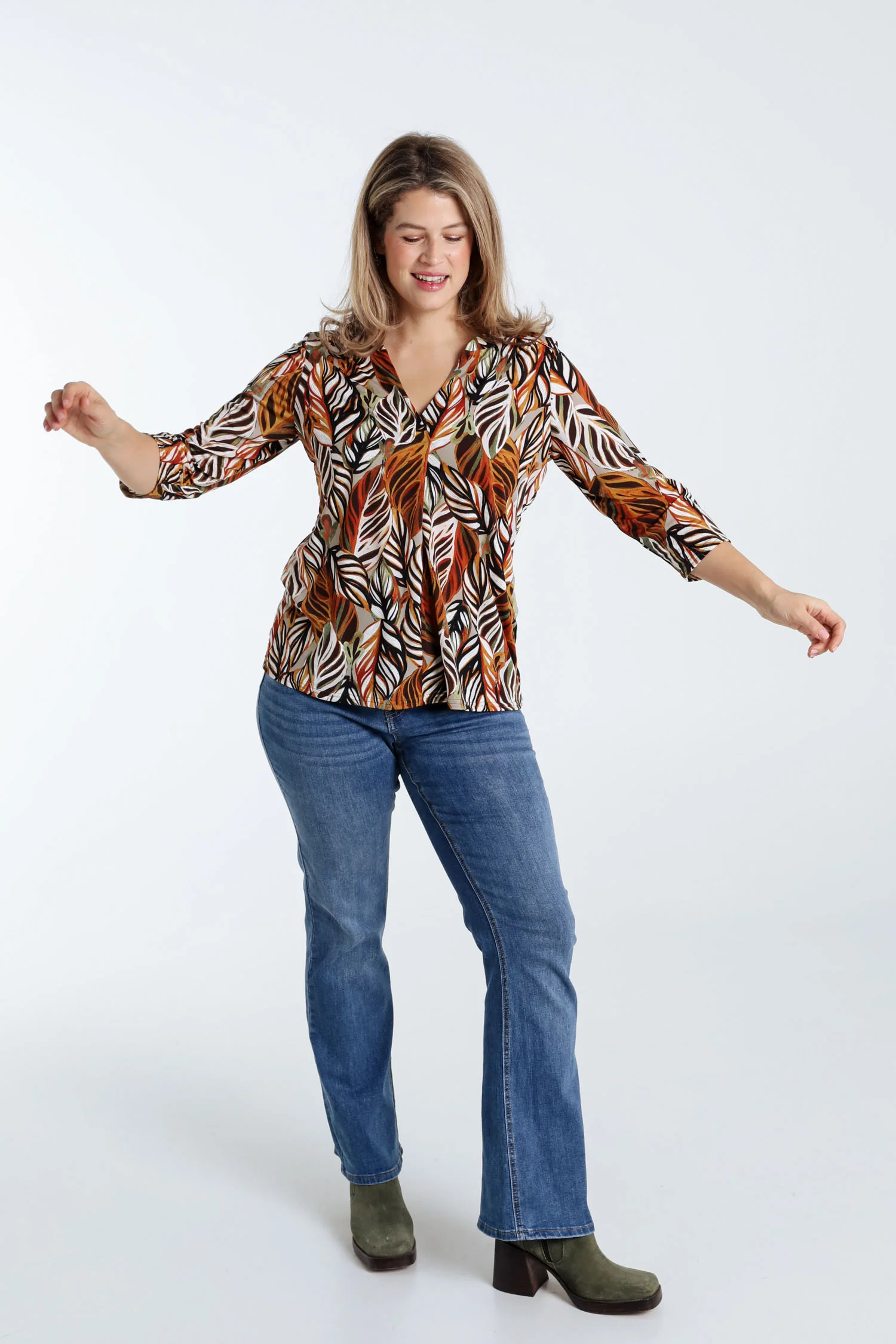 T-shirt met verenmotief - Image 18