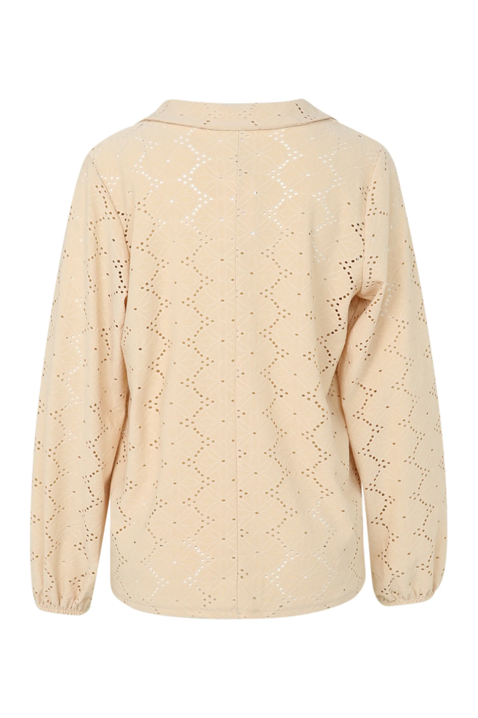 Effen T-shirt met opengewerkte bloemen - Image 22