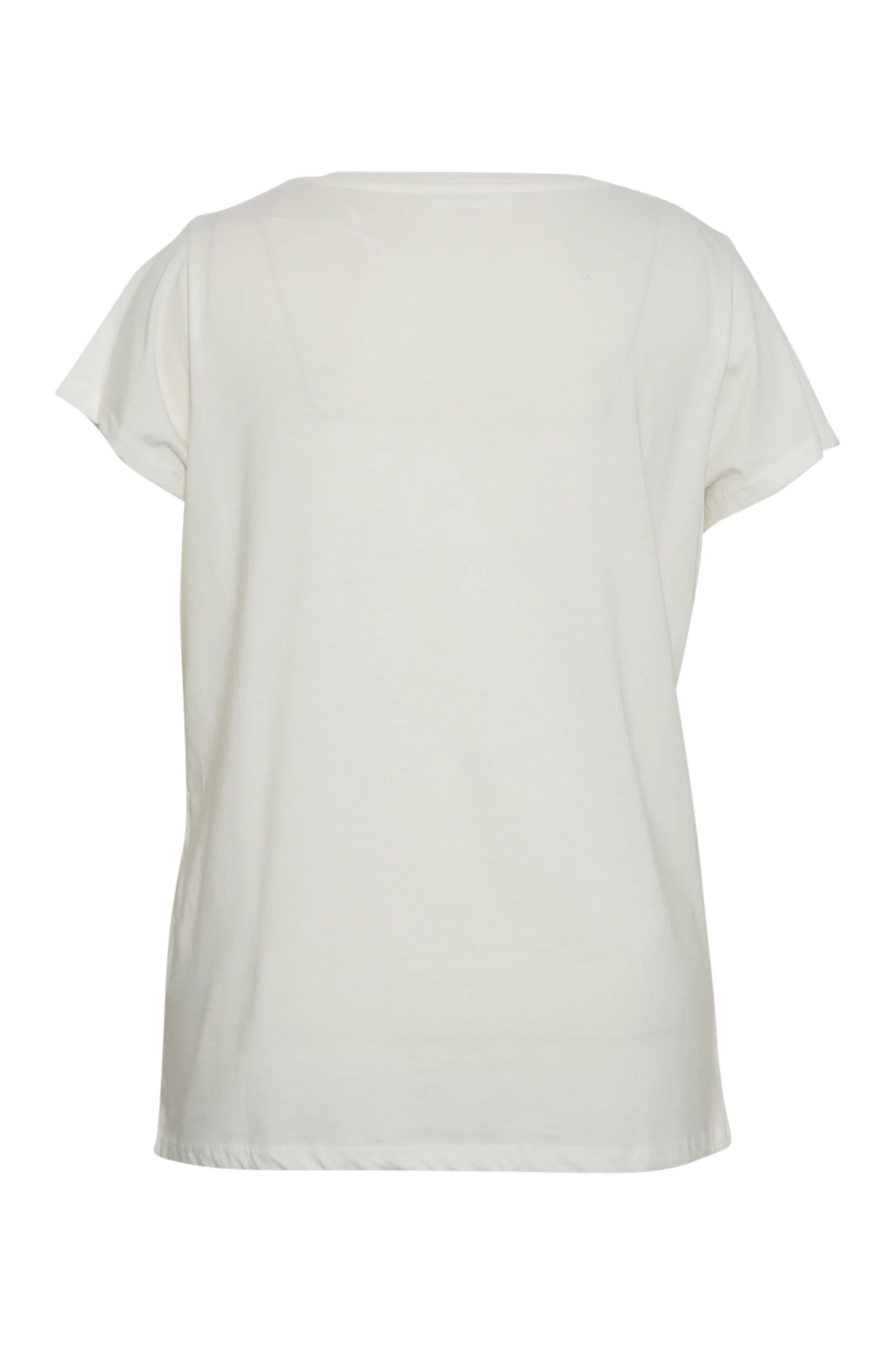 Effen T-shirt met bloemen van pailletten - Image 10