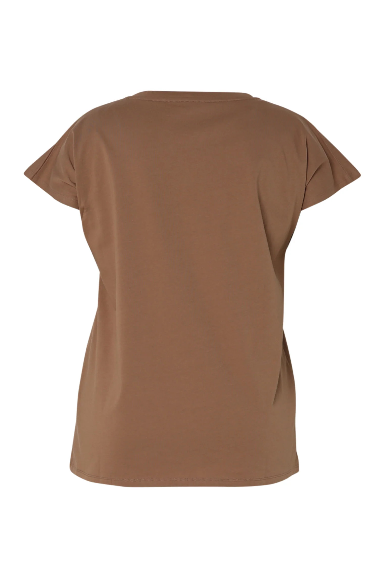 Effen katoenen T-shirt met folieprint en luipaardprint - Image 11