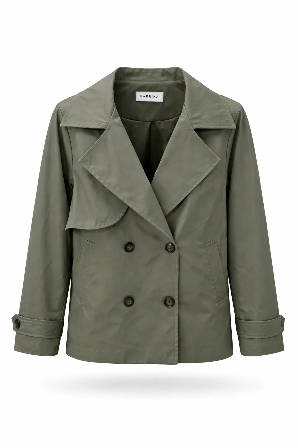 Korte effen trenchcoat - Image 10