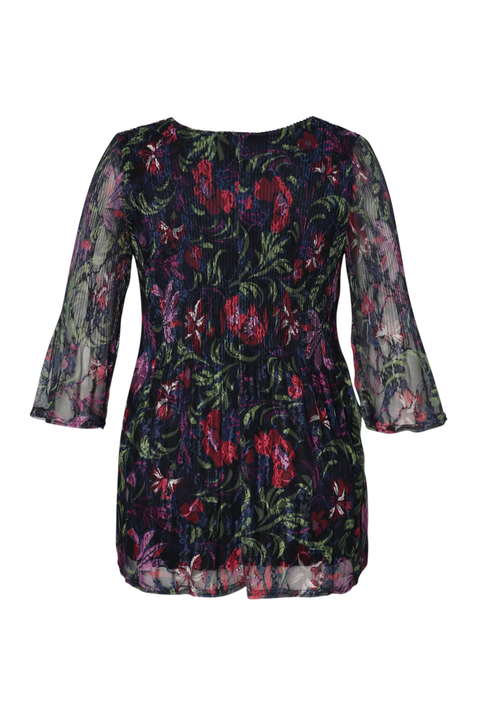 Tuniek van kant met bloemenfolkprint - Image 9