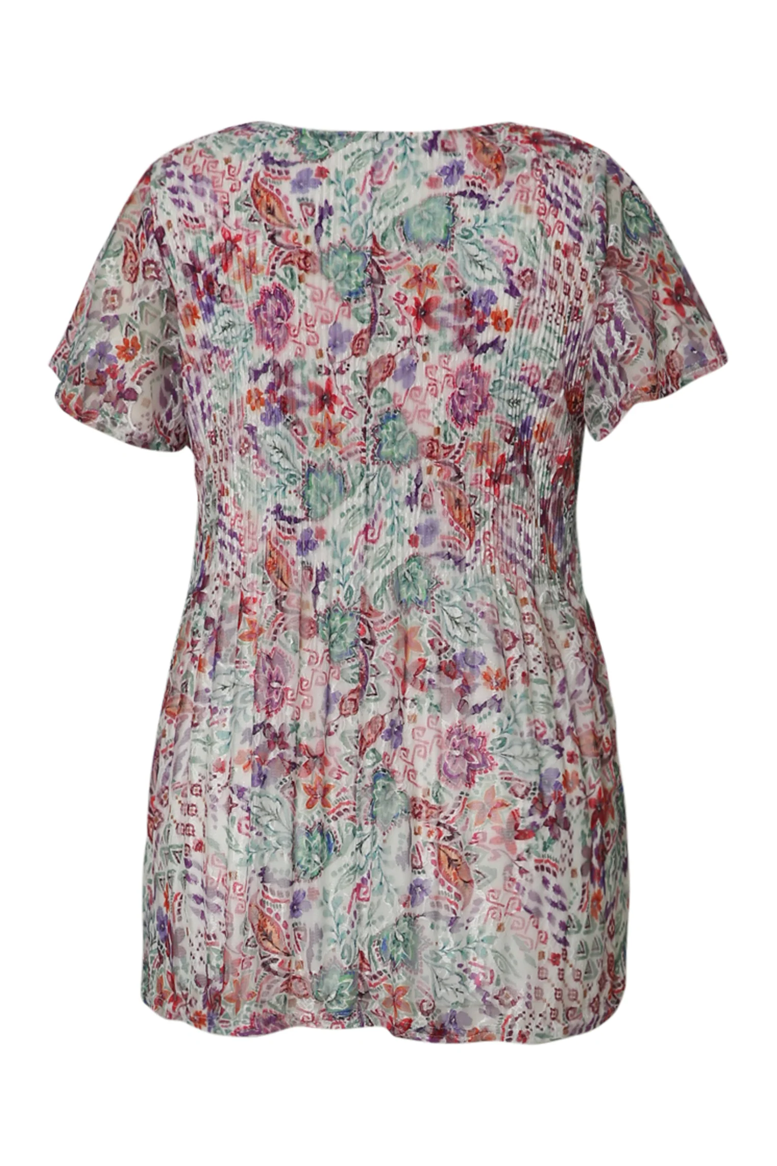 Plissé bloemenprint tuniek - Image 11
