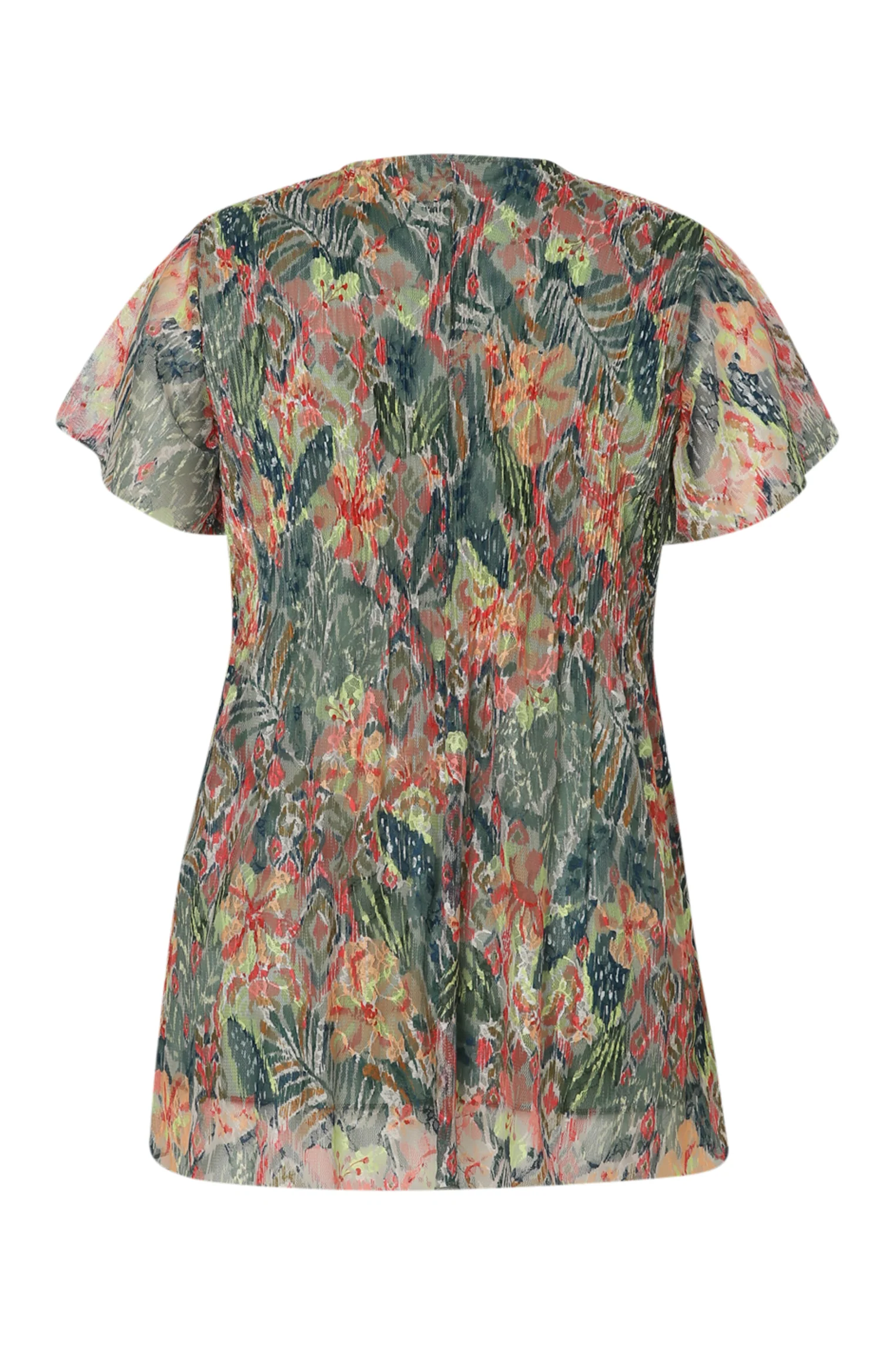 Plissé kanten tuniek met bloemenprint - Image 11
