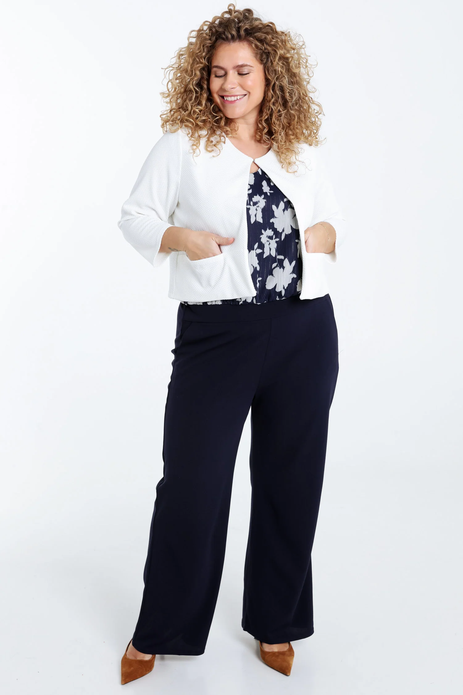 Effen honingraat brei jasje - Image 7